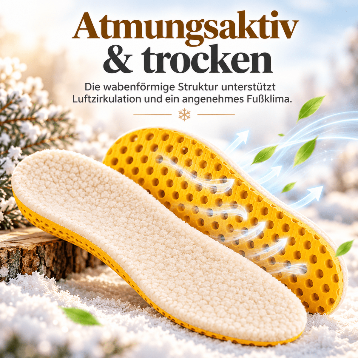 Colti – Warme Fleece-Wintereinlagen + kostenloser Schuhlöffel Schuh-Einlegesohle