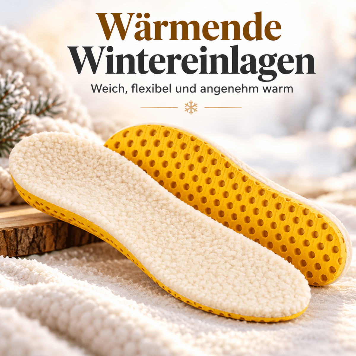 Colti – Warme Fleece-Wintereinlagen + kostenloser Schuhlöffel Schuh-Einlegesohle