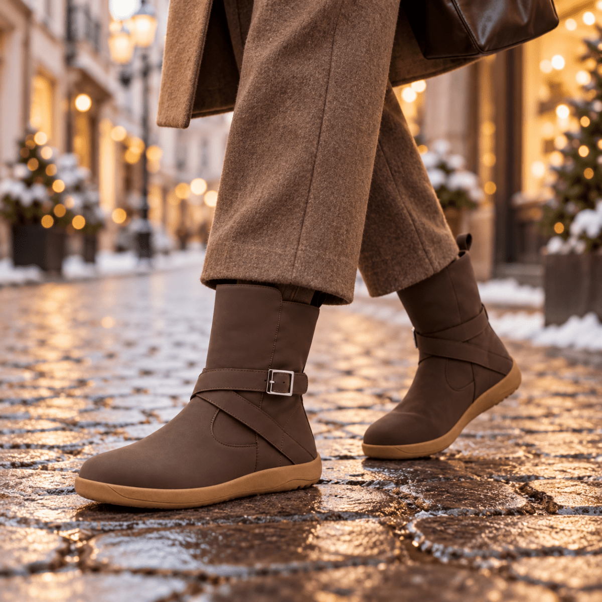Elva – Damen Barfußstiefel mit breiter Zehenbox - Wasserdicht Barfußschuhe