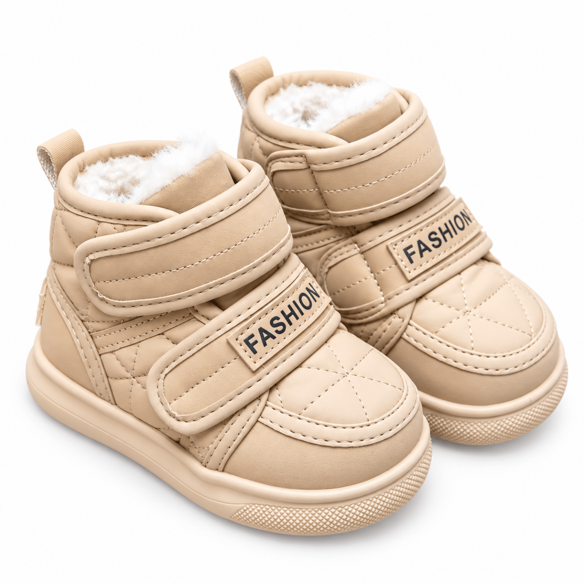 Nuki – Orthopädische Kinder Winterstiefel wasserdicht – Gefütterte Schneestiefel mit Doppel-Klettverschluss & rutschfester Sohle Kinderschuhe