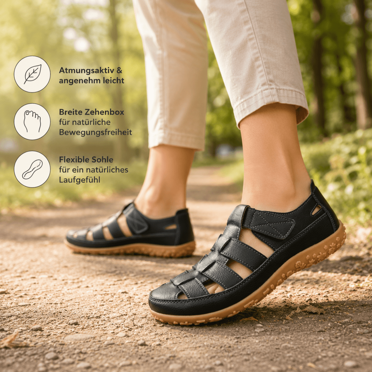 Wiecel™ AirRise – Komfortable Sommer - Barfußsandalen Barfußschuhe