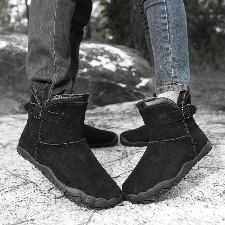 Wiecel™ Wildleder - Barfußstiefel |Ultimativer Komfort & Wärme für kalte Tage Barfußschuhe