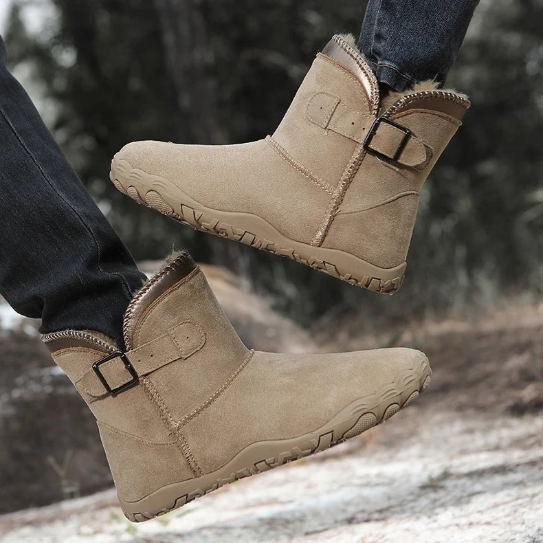 Wiecel™ Wildleder - Barfußstiefel |Ultimativer Komfort & Wärme für kalte Tage Barfußschuhe
