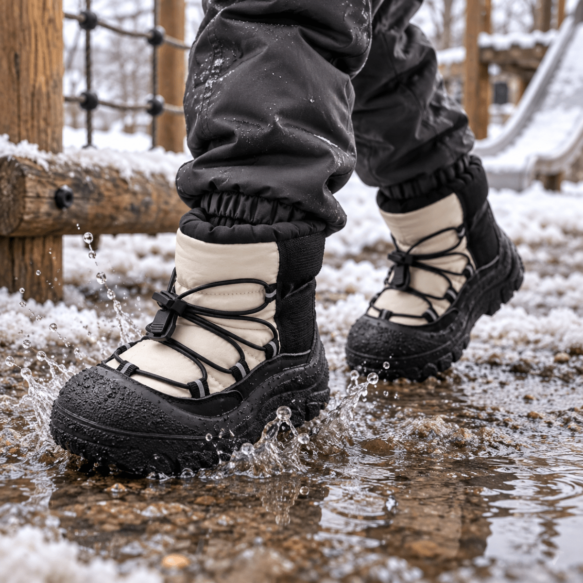 Agua - Winter Wasserdichte Barfuß-Stiefel für Kinder Schuhe