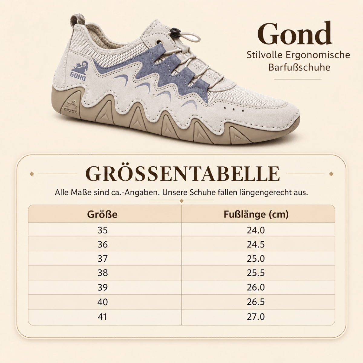 Gond - Stilvolle Ergonomische Barfußschuhe Barfußschuhe