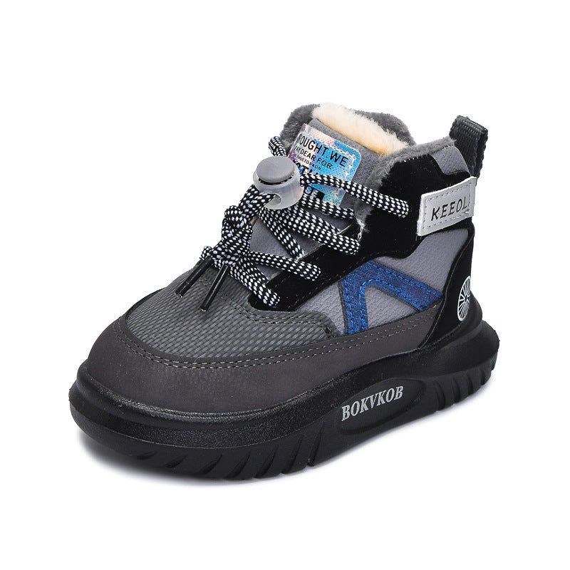 Juri – Orthopädische Kinder Schneestiefel gefüttert – Warme Winter-Sneaker mit Schnellschnürung & rutschfester Sohle Kinderschuhe