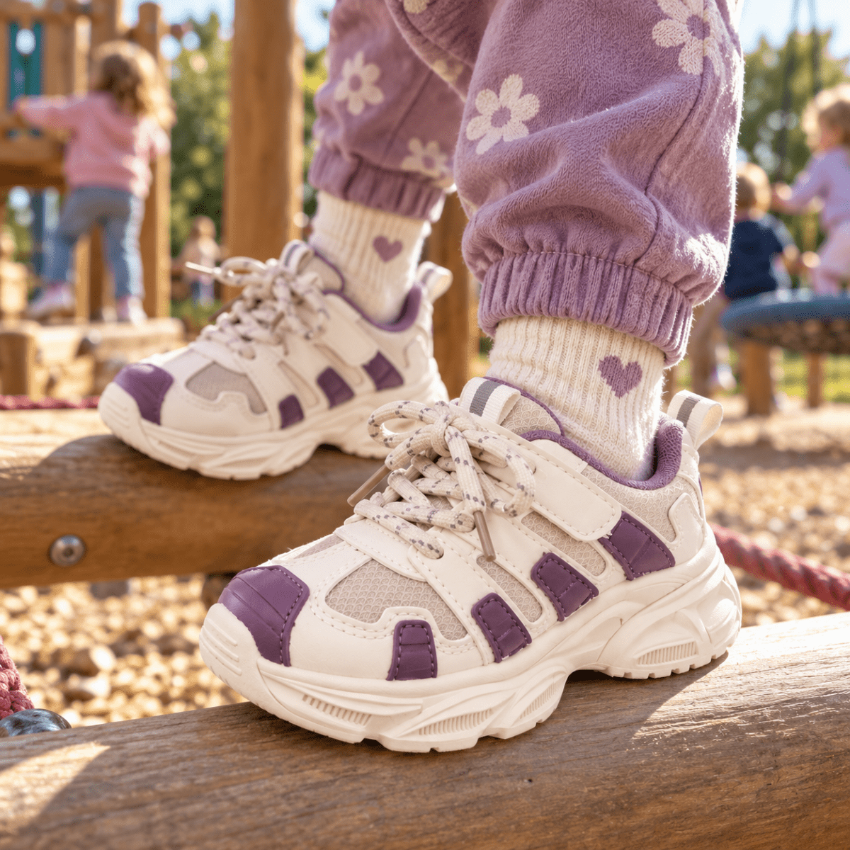 Kiko – Orthopädische Kinder Sneaker atmungsaktiv – Leichte Kinderschuhe mit Klettverschluss & rutschfester Sohle Kinderschuhe