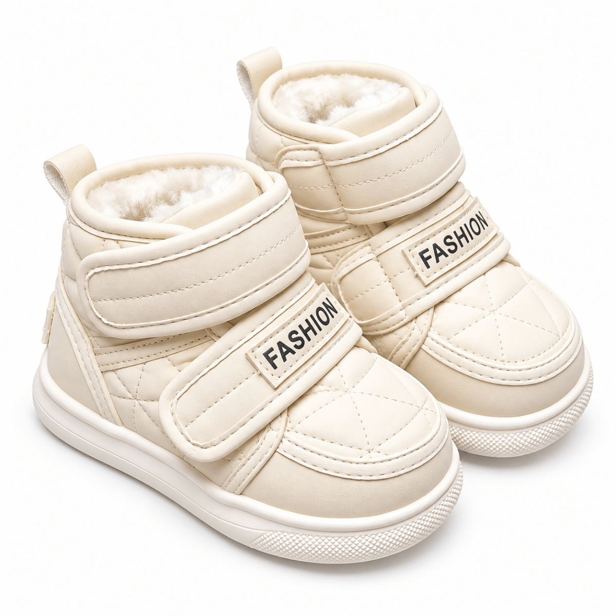Nuki – Orthopädische Kinder Winterstiefel wasserdicht – Gefütterte Schneestiefel mit Doppel-Klettverschluss & rutschfester Sohle Kinderschuhe